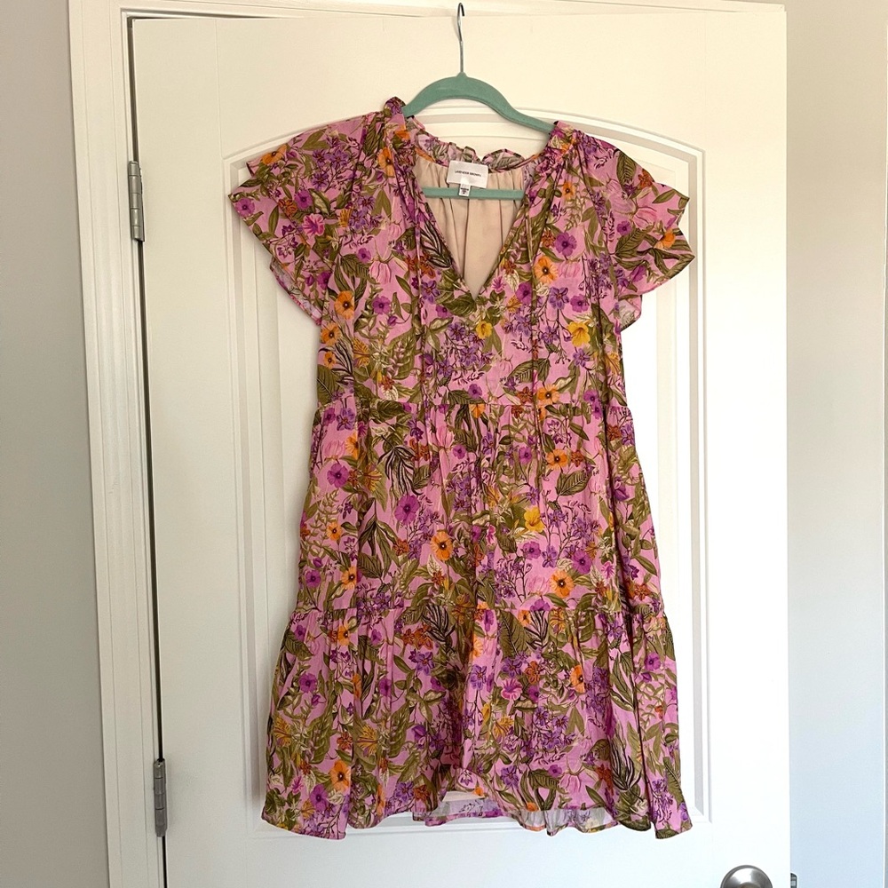 Floral Pink Babydoll Dress